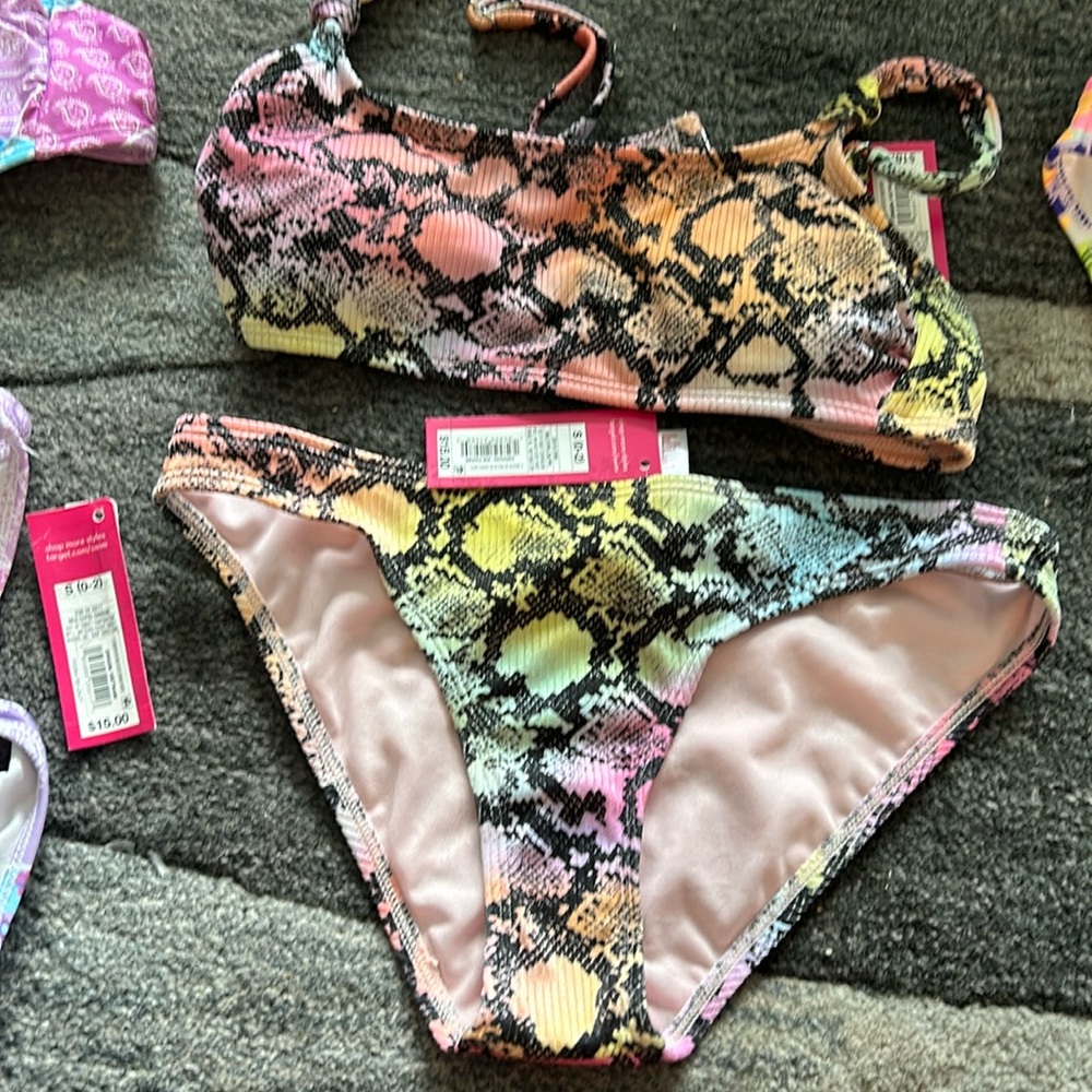 Two piece Xhilaration bikini with tags attached.  Size Small